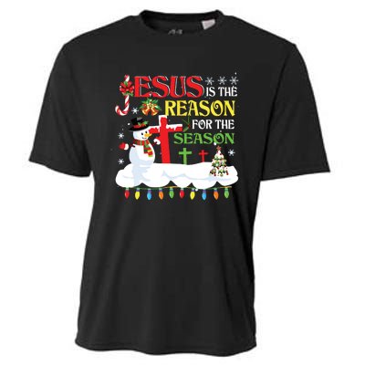 Christian Jesus The Reason Christmas Stocking Stuffer Gifts Cooling Performance Crew T-Shirt