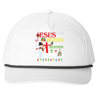 Christian Jesus The Reason Christmas Stocking Stuffer Gifts Snapback Five-Panel Rope Hat