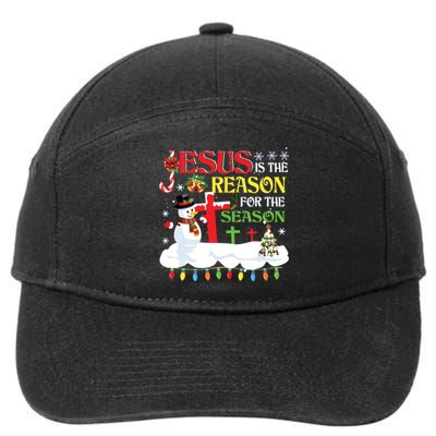 Christian Jesus The Reason Christmas Stocking Stuffer Gifts 7-Panel Snapback Hat