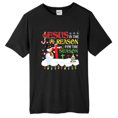 Christian Jesus The Reason Christmas Stocking Stuffer Gifts Tall Fusion ChromaSoft Performance T-Shirt