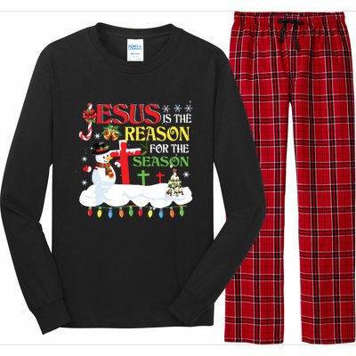 Christian Jesus The Reason Christmas Stocking Stuffer Gifts Long Sleeve Pajama Set