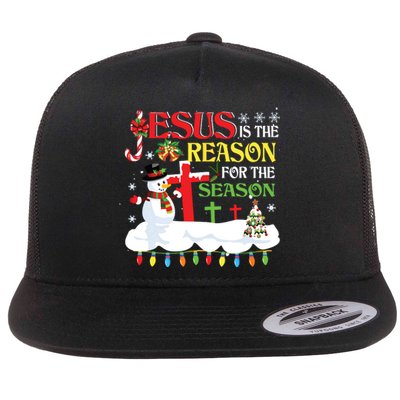 Christian Jesus The Reason Christmas Stocking Stuffer Gifts Flat Bill Trucker Hat