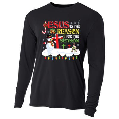 Christian Jesus The Reason Christmas Stocking Stuffer Gifts Cooling Performance Long Sleeve Crew