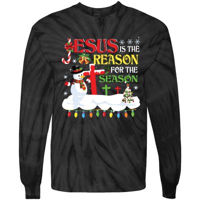 Christian Jesus The Reason Christmas Stocking Stuffer Gifts Tie-Dye Long Sleeve Shirt