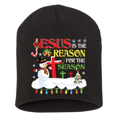 Christian Jesus The Reason Christmas Stocking Stuffer Gifts Short Acrylic Beanie