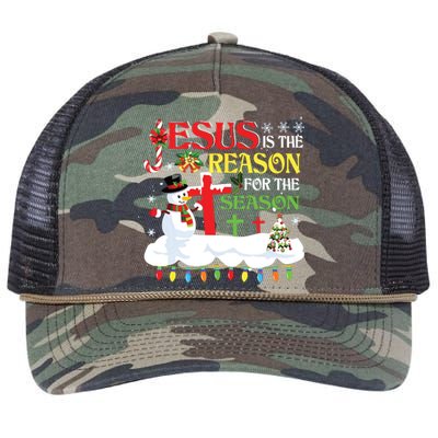 Christian Jesus The Reason Christmas Stocking Stuffer Gifts Retro Rope Trucker Hat Cap