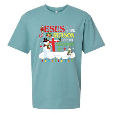 Christian Jesus The Reason Christmas Stocking Stuffer Gifts Sueded Cloud Jersey T-Shirt