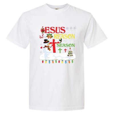 Christian Jesus The Reason Christmas Stocking Stuffer Gifts Garment-Dyed Heavyweight T-Shirt