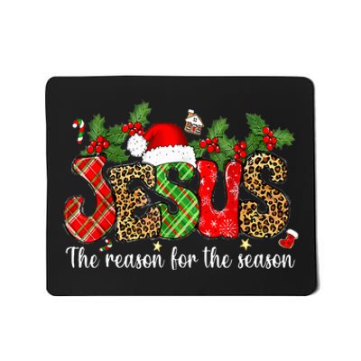 Christian Jesus The Reason Xmas Holiday Mousepad