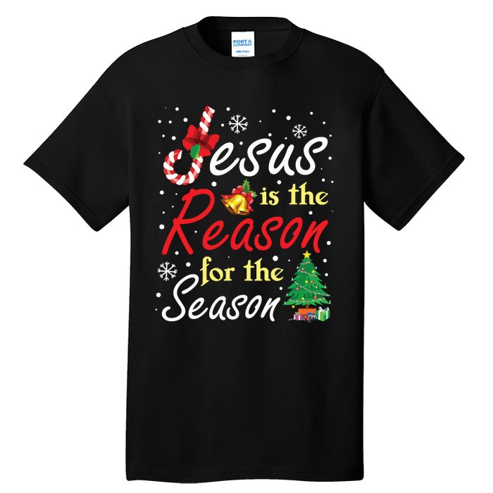 Christian Jesus The Reason Christmas Stocking Stuffer Gifts Tall T-Shirt