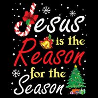 Christian Jesus The Reason Christmas Stocking Stuffer Gifts 16 in Basic Backpack