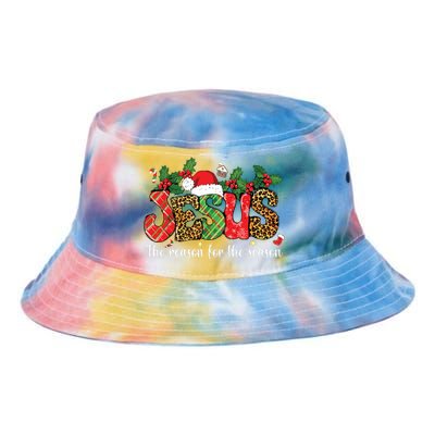 Christian Jesus The Reason Xmas Holiday Season Christmas Tie Dye Newport Bucket Hat