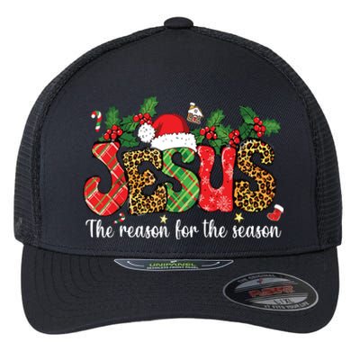 Christian Jesus The Reason Xmas Holiday Season Christmas Flexfit Unipanel Trucker Cap