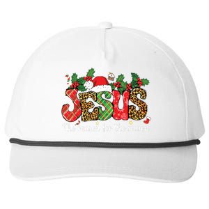 Christian Jesus The Reason Xmas Holiday Season Christmas Snapback Five-Panel Rope Hat