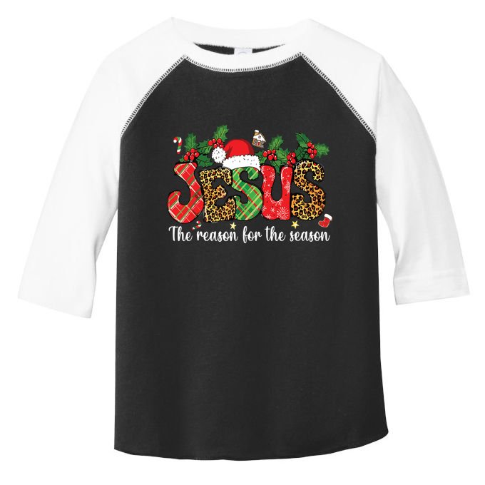Christian Jesus The Reason Xmas Holiday Season Christmas Toddler Fine Jersey T-Shirt