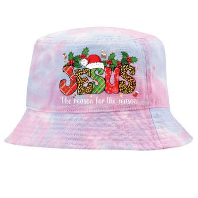 Christian Jesus The Reason Xmas Holiday Season Christmas Tie-Dyed Bucket Hat