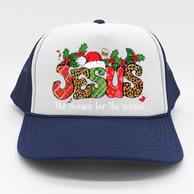 Christian Jesus The Reason Xmas Holiday Season Christmas Trucker Hat