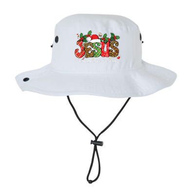 Christian Jesus The Reason Xmas Holiday Season Christmas Legacy Cool Fit Booney Bucket Hat