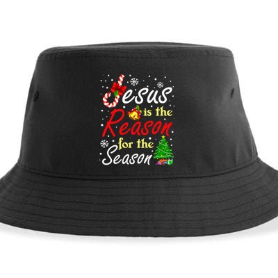 Christian Jesus The Reason Christmas Stocking Stuffer Sustainable Bucket Hat