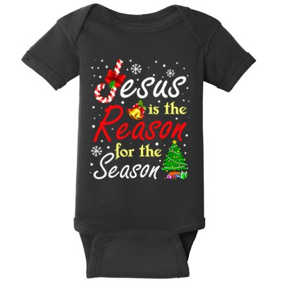 Christian Jesus The Reason Christmas Stocking Stuffer Baby Bodysuit