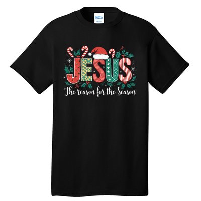 Christian Jesus The Reason Xmas Holiday Season Christmas Tall T-Shirt