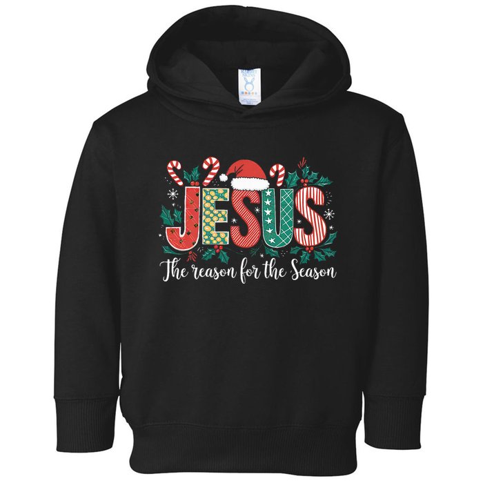 Christian Jesus The Reason Xmas Holiday Season Christmas Toddler Hoodie