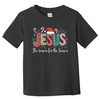 Christian Jesus The Reason Xmas Holiday Season Christmas Toddler T-Shirt