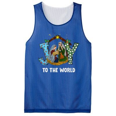 Christmas Joy To The World Baby Jesus Religious Christian Mesh Reversible Basketball Jersey Tank