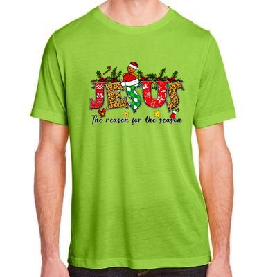 Christian Jesus The Reason Xmas Holiday Season Christmas Adult ChromaSoft Performance T-Shirt