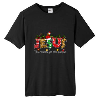 Christian Jesus The Reason Xmas Holiday Season Christmas Tall Fusion ChromaSoft Performance T-Shirt