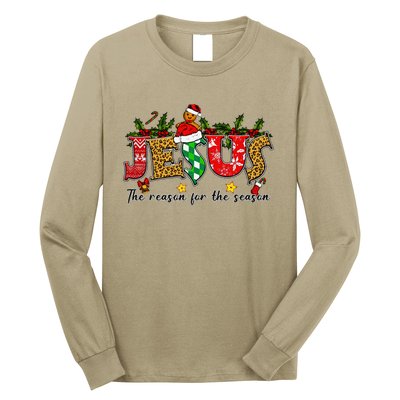 Christian Jesus The Reason Xmas Holiday Season Christmas Long Sleeve Shirt