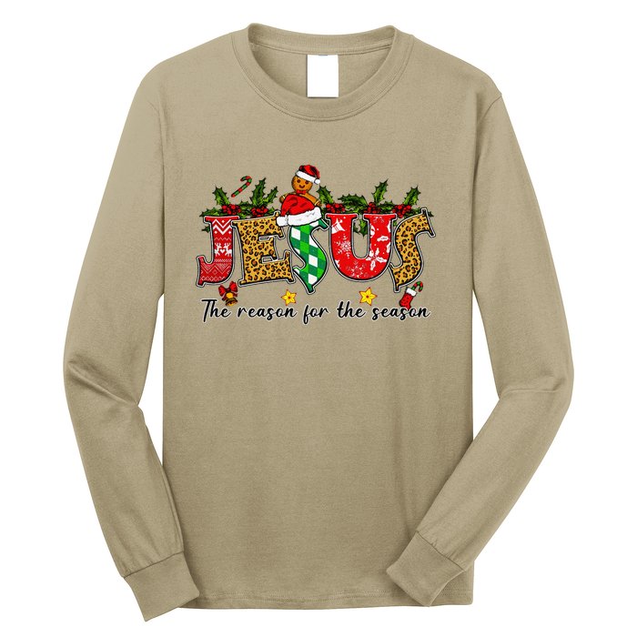 Christian Jesus The Reason Xmas Holiday Season Christmas Long Sleeve Shirt