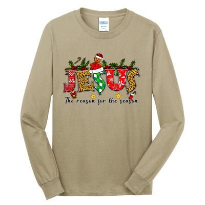 Christian Jesus The Reason Xmas Holiday Season Christmas Tall Long Sleeve T-Shirt