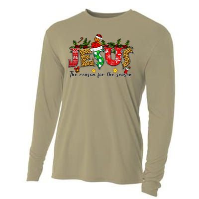 Christian Jesus The Reason Xmas Holiday Season Christmas Cooling Performance Long Sleeve Crew