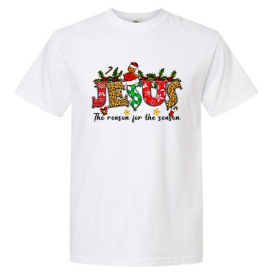 Christian Jesus The Reason Xmas Holiday Season Christmas Garment-Dyed Heavyweight T-Shirt