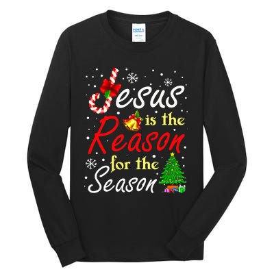 Christian Jesus The Reason Christmas Stocking Stuffer Gifts  Tall Long Sleeve T-Shirt