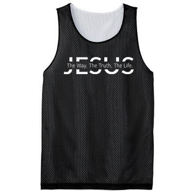 Christ Jesus The Way The Truth The Life Blessed Christians Mesh Reversible Basketball Jersey Tank