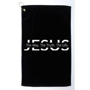 Christ Jesus The Way The Truth The Life Blessed Christians Platinum Collection Golf Towel