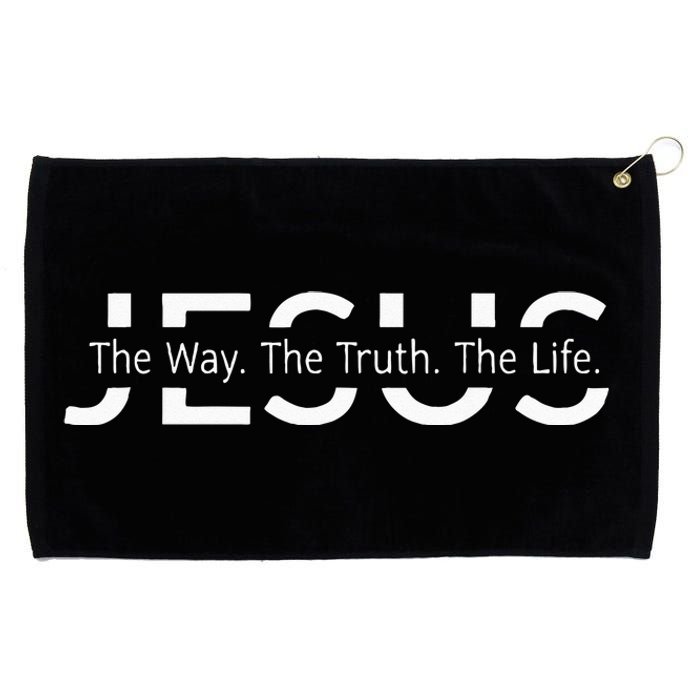 Christ Jesus The Way The Truth The Life Blessed Christians Grommeted Golf Towel