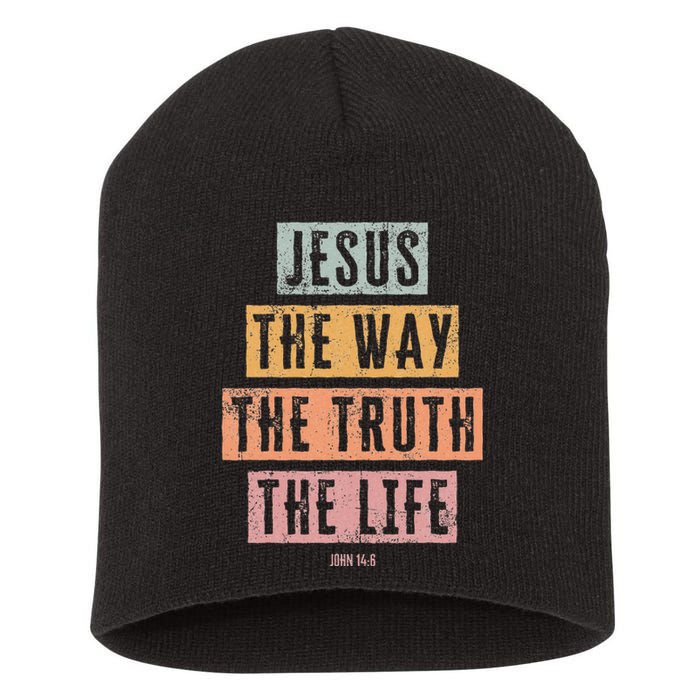 Christian  Jesus The Way Truth Life Short Acrylic Beanie