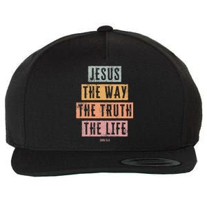 Christian  Jesus The Way Truth Life Wool Snapback Cap