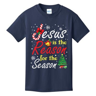 Christian Jesus The Reason Christmas Stocking Stuffer Gifts Kids T-Shirt