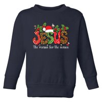 Christian Jesus The Reason Xmas Holiday Season Christmas Toddler Sweatshirt