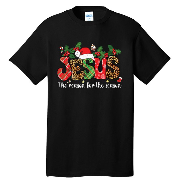 Christian Jesus The Reason Xmas Holiday Season Christmas Tall T-Shirt