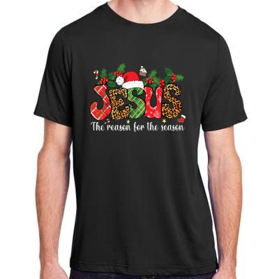 Christian Jesus The Reason Xmas Holiday Season Christmas Adult ChromaSoft Performance T-Shirt