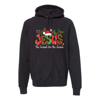 Christian Jesus The Reason Xmas Holiday Season Christmas Premium Hoodie