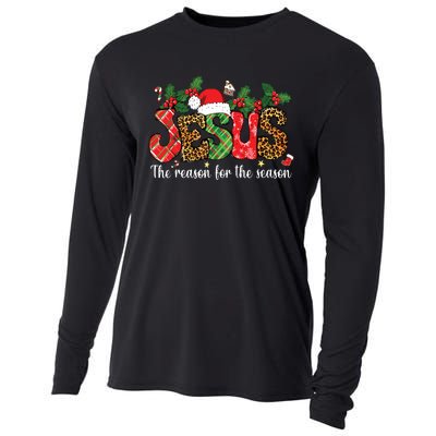 Christian Jesus The Reason Xmas Holiday Season Christmas Cooling Performance Long Sleeve Crew