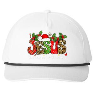 Christian Jesus The Reason Xmas Holiday Season Christmas Snapback Five-Panel Rope Hat