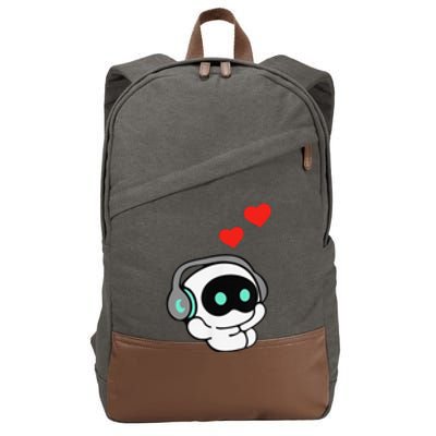 Cute Jin The Astronaut Wootteo KPop Funny Cotton Canvas Backpack