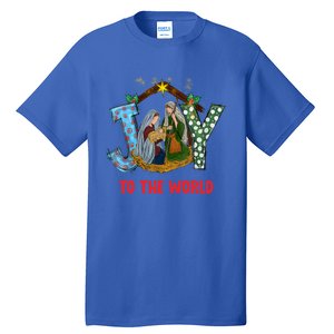 Christmas Joy To The World Jesus Religious Christian Great Gift Tall T-Shirt